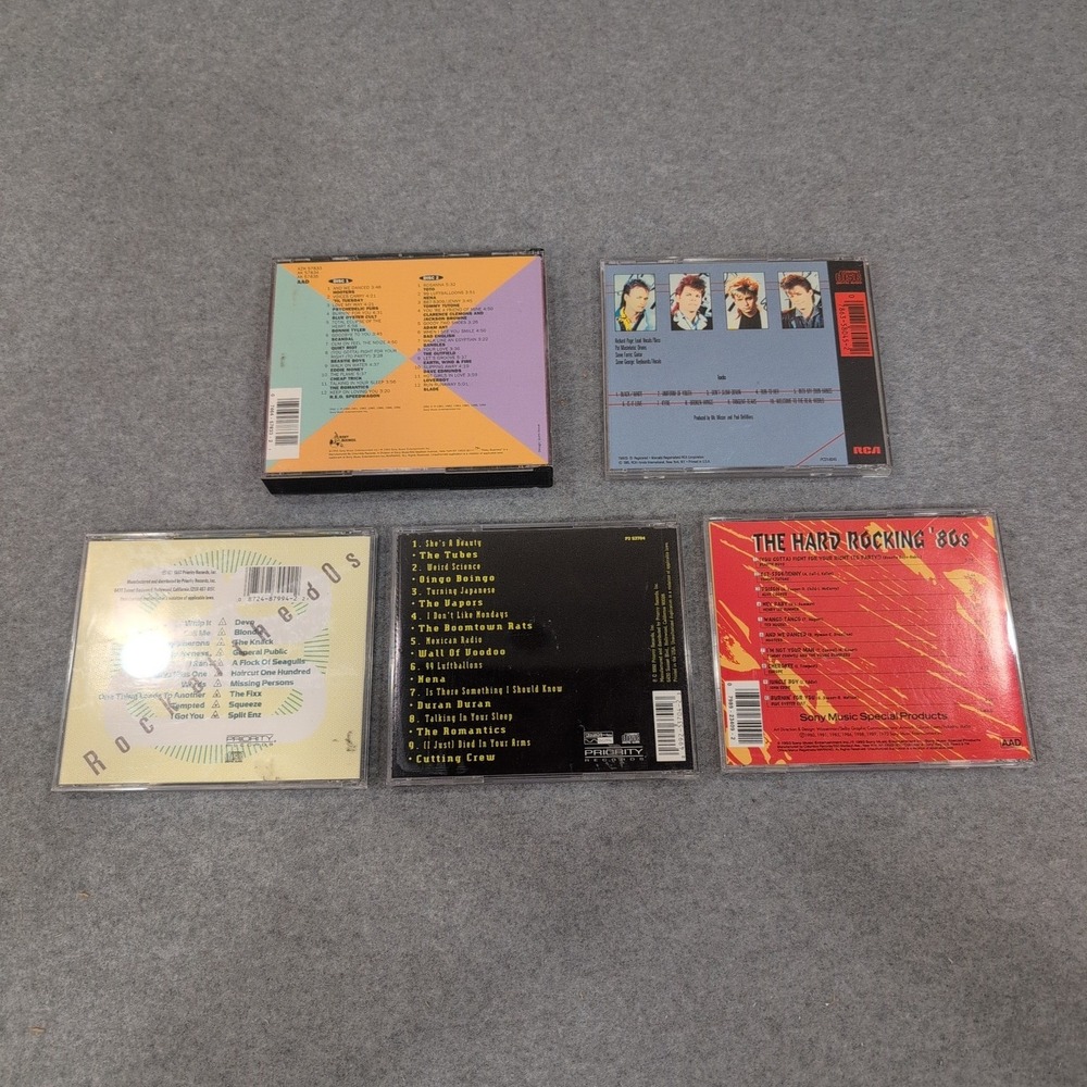 Lot of 5 80s Rock CDs Mr Mister Rock of the 80s Hard Rocking 80s Compilations - Picture 2 of 2
